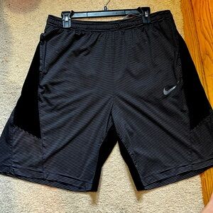 Large Black Nike Dri-fit Athletic Shorts